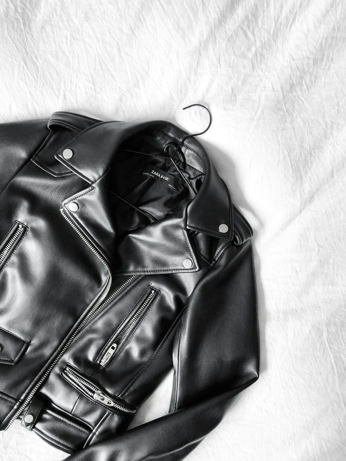 Leather jacket product showcase